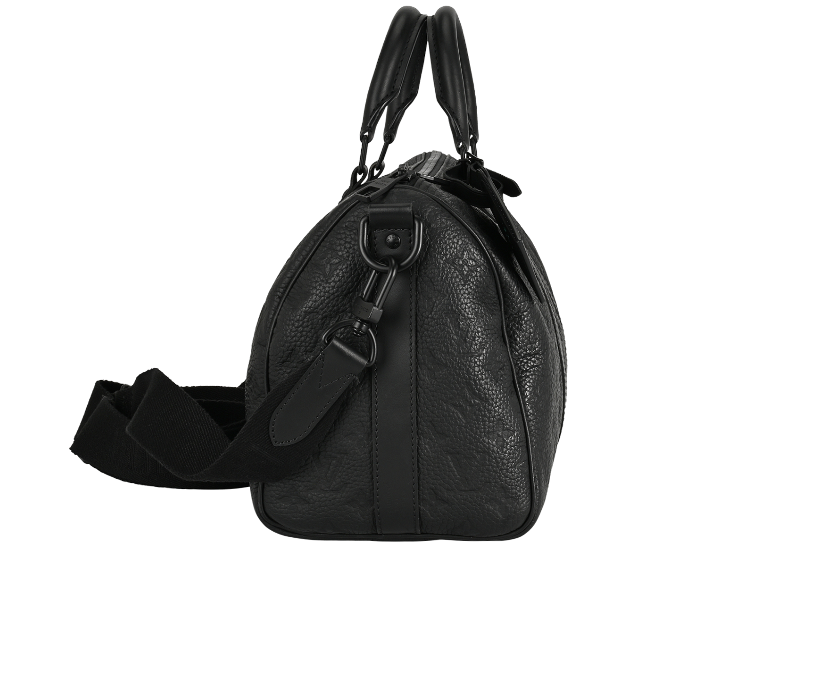 Keepall 35 Bandouliere, &pound;1,700, Handbags, Black, Leather, Side view